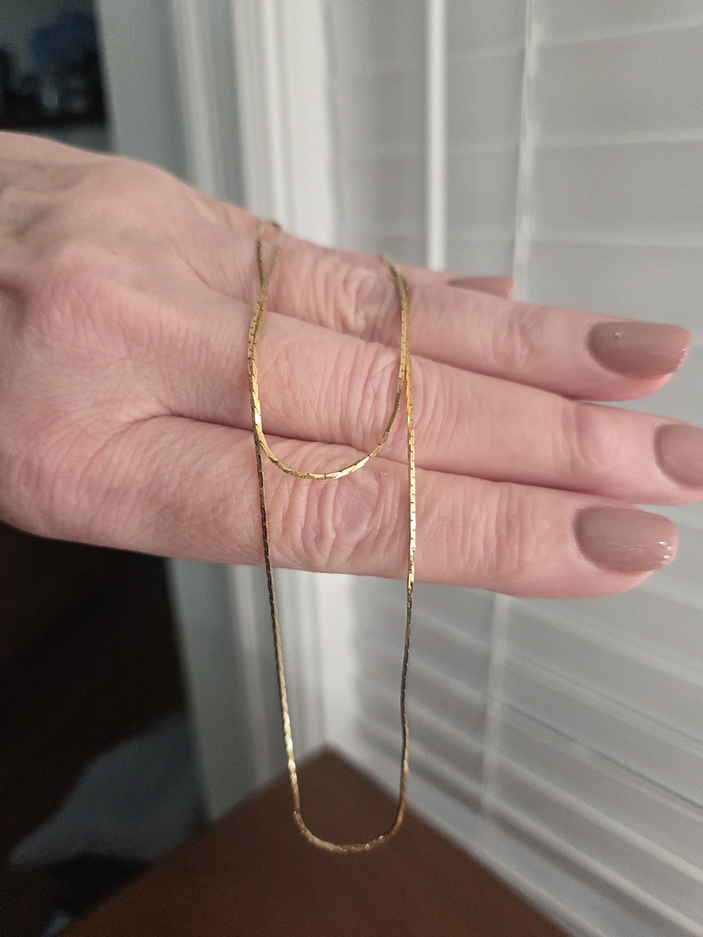 Delicate Gold-Color Women's Chain Necklace